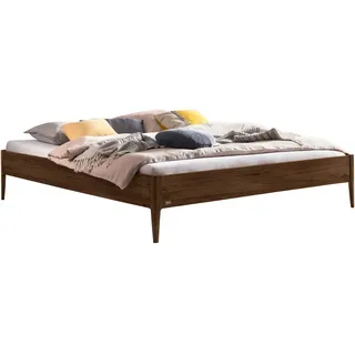 Hasena Bett , Nussbaumfarben , Holz , Nussbaum , massiv , Höhe ca. 22 cm , 140x200 cm , in verschiedenen Holzarten erhältlich, in verschiedenen Größen erhältlich , Schlafzimmer, Komplette Schlafzimmer und Serien, Schlafzimmerserien