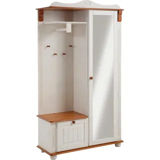 OTTO home Home affaire Kompaktgarderobe »Adele« Breite 108 cm, mit Spiegeltür, aus massiver Kiefer, FSC®,