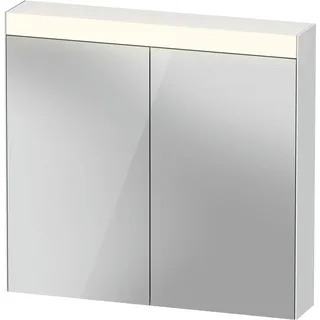 Duravit Licht & Spiegel Best Spiegelschrank mit Beleuchtung, 2 Spiegeltüren, 810x760x148mm, LM7841000000, Ausführung: DE Netzstecker