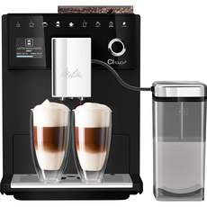 Melitta CI Touch - Kaffeevollautomat mit Milchsystem, Kaffeemaschine mit integrierter Kaffeemühle und Milchaufschäumer, für z. B. Espresso oder Cappuccino, frosted black
