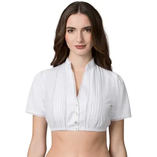 Stockerpoint Damen Ariana Dirndlbluse, Weiss, 46