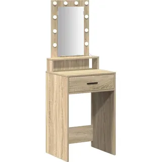 vidaXL Schminktisch mit Speicher Braun 50 x 41 x 140 cm Holzwerkstoff - Braun