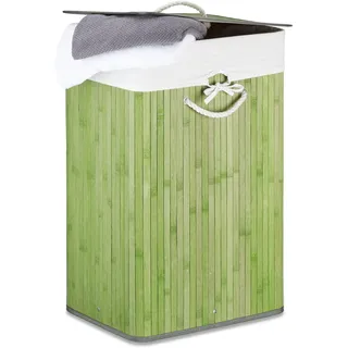 Relaxdays Wäschekorb grün