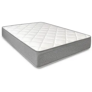 Homey Matratze 90 x 200 cm Box Natur mit Taschenfederkern und viskoelastisch, ergonomisch, mehrere Zonen, hoher Komfort, hygienisch und atmungsaktiv, Dicke 23 cm