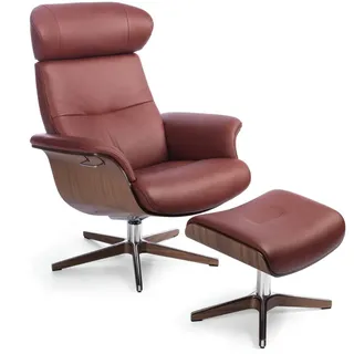 CONFORM Relaxsessel TIMEOUT mit Holz/Alu-Fuß, BOLZANO Bordeaux