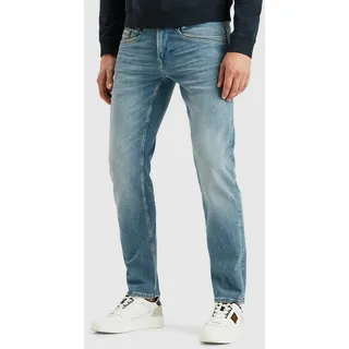 5-Pocket-Jeans PME LEGEND "SKYRAK PTR720", Herren, Gr. 31, Länge 36, blau, Denim/Jeans, Obermaterial: 81% Baumwolle, 15% Lyocell, 3% Polyester, 1% sonstige Fasern, unifarben, straight fit normal, Jeans 5-Pocket-Jeans, mit Stretch-Anteil
