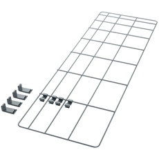 Emsa Wandgarten-Rack für Balkon und Terrasse, 110 x 36 cm, Inklusive Montagematerial und Topfhaken, Anthrazit, City, 517875