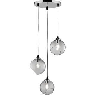 Trio Clooney 1-flg. 30 cm rund Chrom
