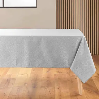 Douceur d'intérieur Tischdecke Jacquard Azuline 140 x 250 cm Grau