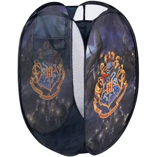 HARRY POTTER Aufbewahrungskorb - Hogwarts Faltbar für Kinder POP-UP Wäschekorb Blau 34 x 34 x 59 cm