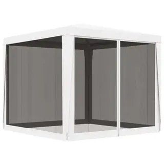vidaXL Partyzelt 2,5 x 2,5 m inkl. Seitenteile weiß