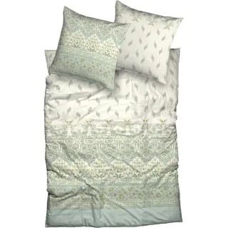 Casatex Jolie floral Grün 200 x 220 cm + 2 x 80 x 80 cm