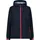 Damenjacke mit fester Kapuze Schwarz Blau S