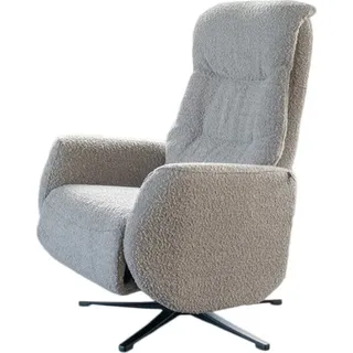 KAWOLA Sessel SARI Relaxsessel drehbar Stoff taupe - Taupe