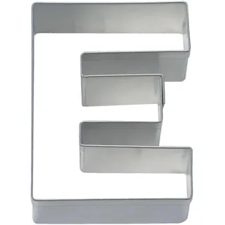 Städter Ausstechform, Edelstahl, Buchstabe "E", Silber