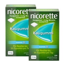 nicorette® Kaugummi icemint 2mg - Jetzt 10% Rabatt sichern mit dem Gutscheincode 'nicorette10“