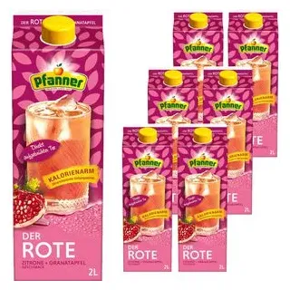 Pfanner Eistee Granatapfel, Zitrone 6x 2,0 l