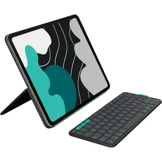 Logitech Flip Folio für Apple iPad Air 13 (2024, 2025), Apple iPad Pro 13 (2025) Türkis