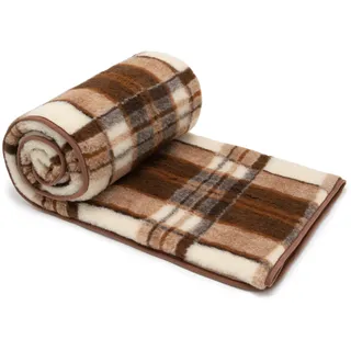 Best Wool Wolldecke Schurwolle 140x200 cm - Kuscheldecke aus 100% Merino Schafwolle - Groß und Flauschige Decke Wolle - Gewicht 500g/m2 - Atmungsaktives Material