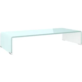vidaXL TV-Aufsatz/Monitorerhöhung Glas Grün 70x30x13 cm - Grün