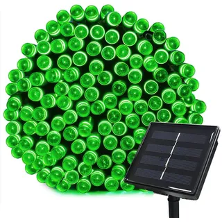 Tuokay, Solar Lichterkette Außen, 22m 200 LED 8 Modi, Wasserdicht LED Außenlichterkette, Dekorative Beleuchtung für Garten Balkon Pavillon Terrasse Rasen Hof Zaun Deko (Grün)