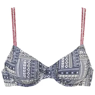 s.Oliver Bikini-Top Damen Blau/Rot 38 Cup D