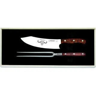 Giesser Messer PremiumCut 2er Set 20cm Chefs + Fleischgabel Thuja Tree of life