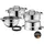 Compact Cuisine Topf-Set 4-tlg. Dampfgareinsatz + Bratentopf + Fleischtopf