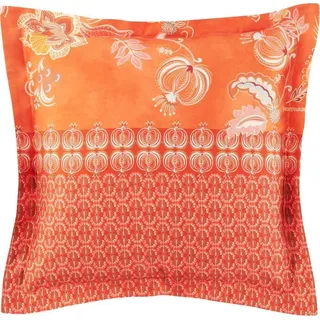 Bassetti Mako-Satin-Kissenhülle einzeln CHIAIA Farbe R1 TANGERINE Größe 65x65 - Orange