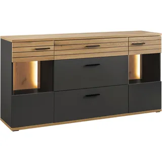 Set One by Musterring Sideboard Quincy 160 x 82 x 40 cm Anthrazit
