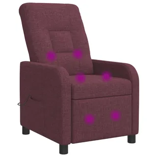 vidaXL Massage Relaxsessel Lila Stoff - Lila