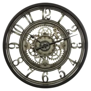 Wanduhr MECA im Loft-Stil, Ø 51 cm, grau - Grau