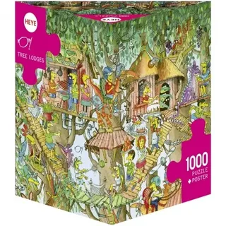 Puzzle - Tree Lodges, Korky Paul - Triangular 1000 Teile