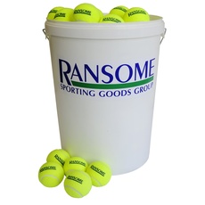 Ransome Sporting Goods 96 Tennisbälle mit Eimer, grün/weiß