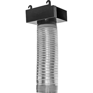 Amica Umluftset bestehend aus Umluft Adapter, Befestigung, Abluftschlauch, 79 - Schwarz, Silber