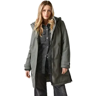 CECIL Damen B101037 Parka mit Abnehmbarer Kapuze, golden Khaki, XXL