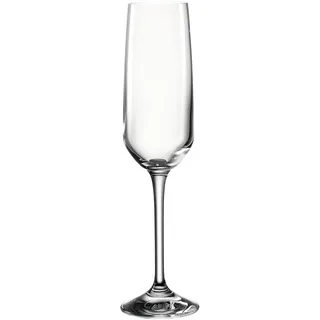 montana :vivid Sektglas 6er Set, spülmaschinenfestes Glas für Schwaumwein und Prosecco, Champagner Glas mit gezogenem Stiel, 190 ml, 042965