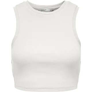 ONLY Damen Tank Top ONLVILMA - Slim Fit XS S M L XL Schwarz Weiss Grün, Größe:S, Farbe:Cloud Dancer 15282771