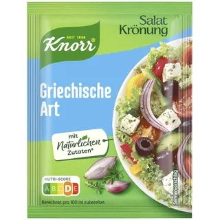Knorr Salatkrönung Griechische Art für leckeres Salatdressing mit natürlichen Zutaten* 15x 52 ml