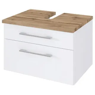 Xora Waschtischunterschrank , Weiß , Metall , 2 Schublade(n) Schubladen , 60x41x47 cm , Made in Germany , hängend , Badezimmer, Badmöbelsets & Badmöbelserien, Badmöbelserien