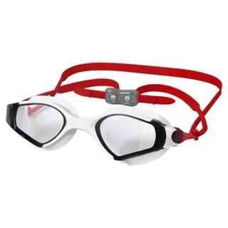Aropec Observer Erwachsene Goggle Triathlon Recreational Schwimmen 3D Dichtung Design [weiß/rot]