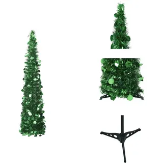 vidaXL Künstlicher Pop-Up-Weihnachtsbaum Grün 150 cm PET - Weihnachtsbäume - Grün