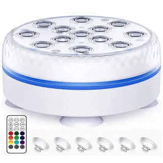 Joycome Poolbeleuchtung Unterwasser, IP68 Wasserdicht 13 LED Pool Licht – Größe 1 Stück