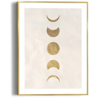 Reinders! Reinders Poster "Moonphases", farbe bild(er): gold