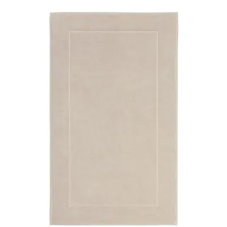 Aquanova Badematte , Creme , Textil , Uni , rechteckig , 60x100 cm , rutschfest, für Fußbodenheizung geeignet , Heimtextilien, Badtextilien, Badematten