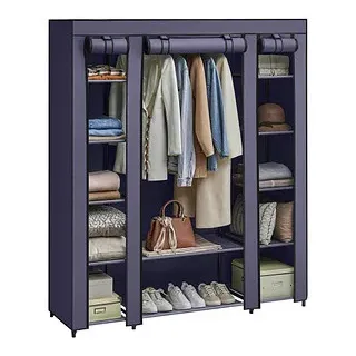 Songmics Stoffschrank, LSF003I02 blau 150,0 x 45,0 x 175,0 cm