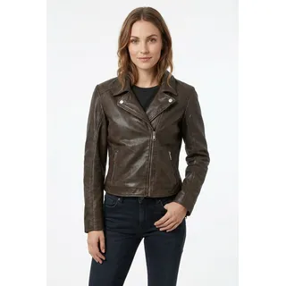 Mauritius Lederjacke "MWKalea" mit Reverskragen, braun