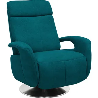 Beldomo System Relaxsessel , Petrol , Metall , Uni , 84x109x88 cm , Made in Eu , Relaxfunktion , Wohnzimmer, Sessel, Relaxsessel