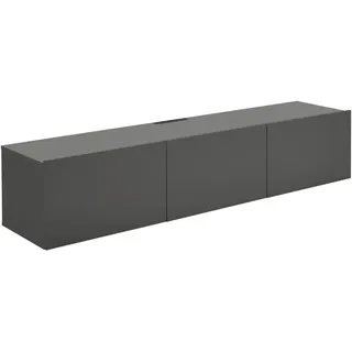 Hom`in Lowboard , Anthrazit , Holzwerkstoff , 180x36.7x42 cm , hängend , Wohnzimmer, TV Möbel, Lowboards, Lowboards hängend