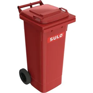 Müllgroßbehälter 80l HDPE rot fahrbar,n.EN 840 SULO - Rot